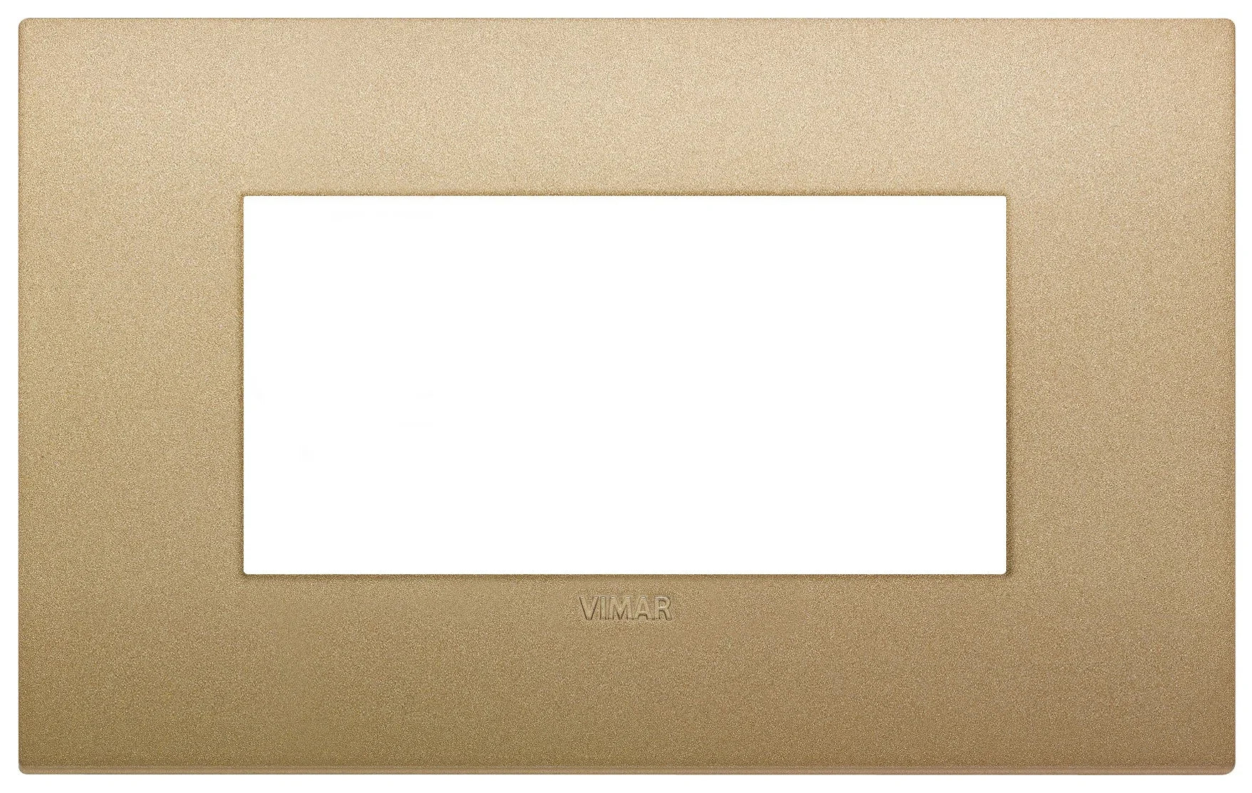 VIMAR Placca Classic 4M Oro Matt - Eleganza e Resistenza, SKU 19654.78, Design Raffinato per Ambienti Moderni