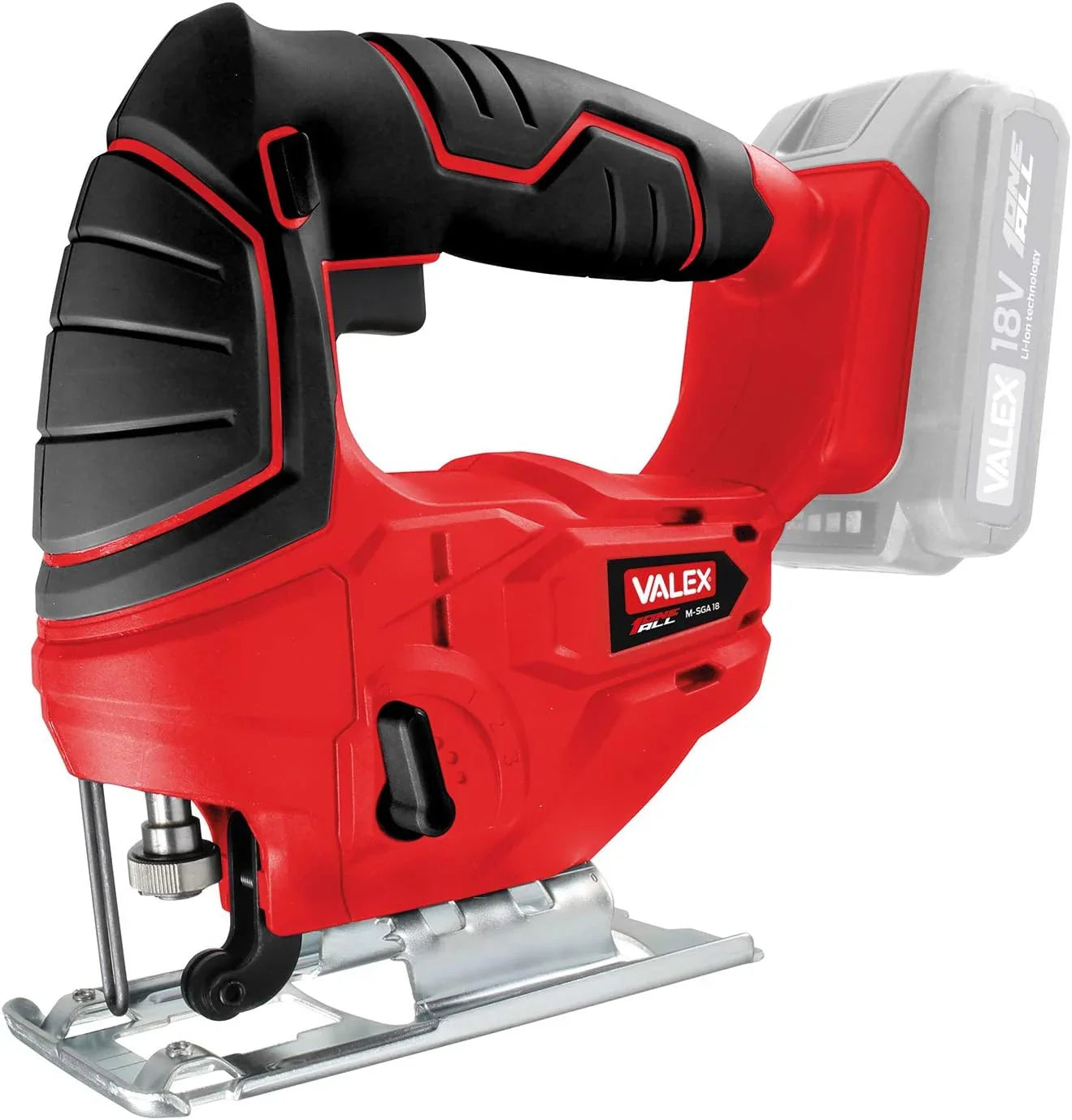 Valex M-SGA 18 Cod. 1429202: Seghetto Alternativo Batteria 18V Li-Ion, Mov. Pendolare e Cambio Lama Veloce