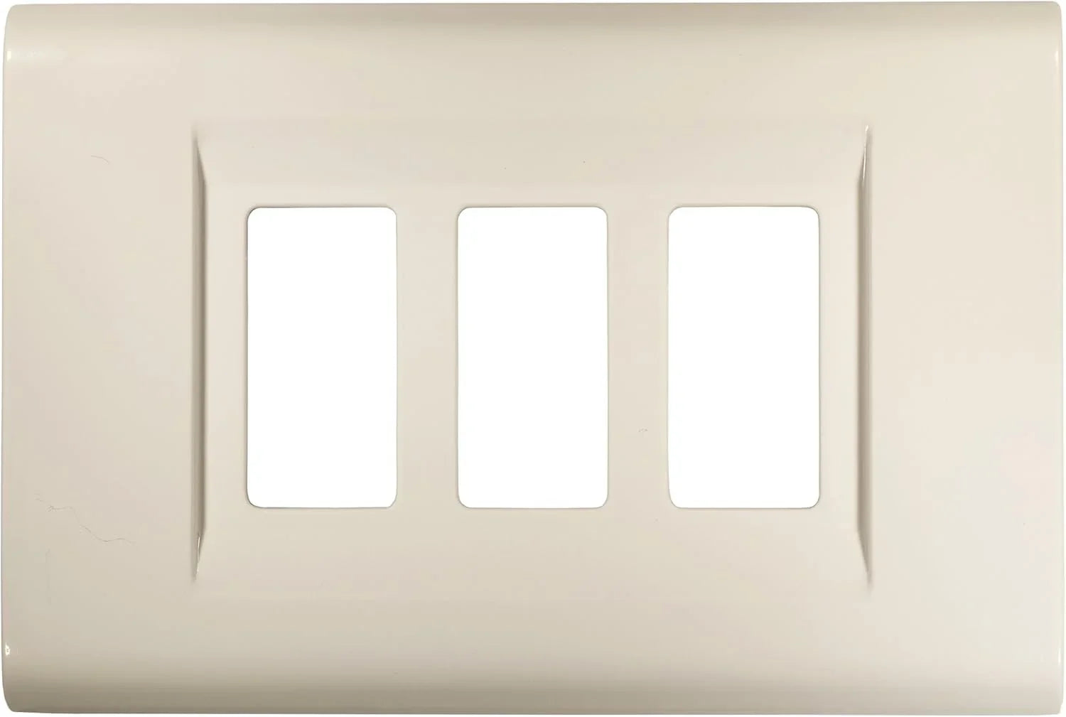 Placca Click 3F Bianco FEB 2583/WH - Design Elegante, Installazione Facile, Resistente e Versatile
