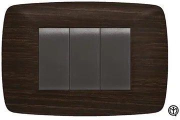 Placca Brio 3P FEB 3203/WG Wenge' - Design Elegante, Versatile e Robusta, Ideale Per Interni