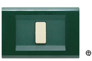 Placca Click 5F Verde Scozia FEB 2585/VS - Design Moderno, 5 Moduli, Facile Installazione