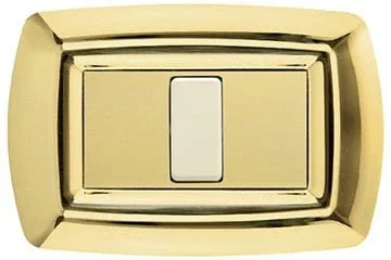 Placca Tondo' 4 Posti Oro - FEB 2594/OR | Design Elegante e Funzionale per Ambienti Raffinati