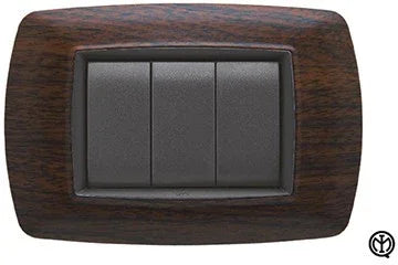 Placca Life 7P Wenghe' FEB 2987/WG - Design Elegante, 7 Moduli Personalizzabili, Alta Qualità