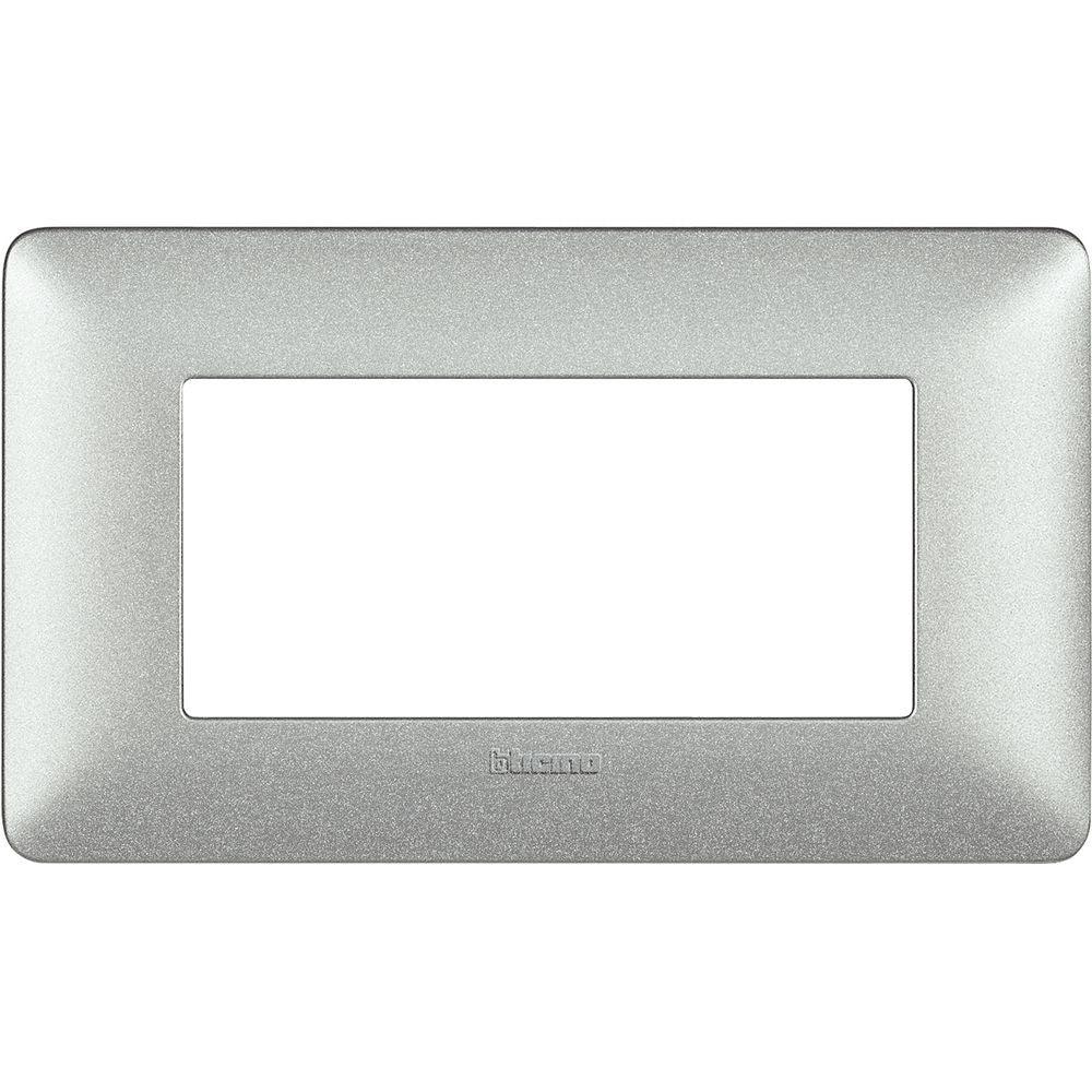 Placca 4 Moduli Bticino Matix Bianco Calce Opaco - AM4804TBC