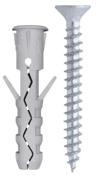 Tassello 6x30 Nylon C/Vite Friulsider - Alta Qualità per Fissaggi Stabili e Sicuri