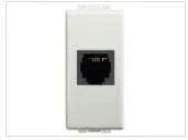 Presa Telefonica RJ11 Serie Luna BTICINO C4232/11 - Connettore Elegante Bianco con Design Compatto e User-Friendly