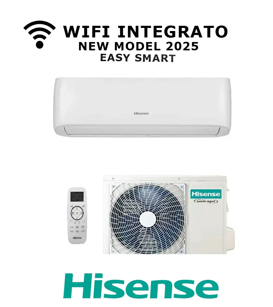Climatizzatore Hisense Easy Smart 12000 BTU 2025 – Inverter R-32 con Wi-Fi Integrato – Mod. CA35MR0BG / CA35MR0BW