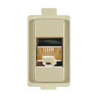 Presa Plug 8/8 Cat. 5 Unshielded Avorio - RJ45 per Rete Dati - SKU PLG8C5AV - Installazione Facile e Compatibilità Universale