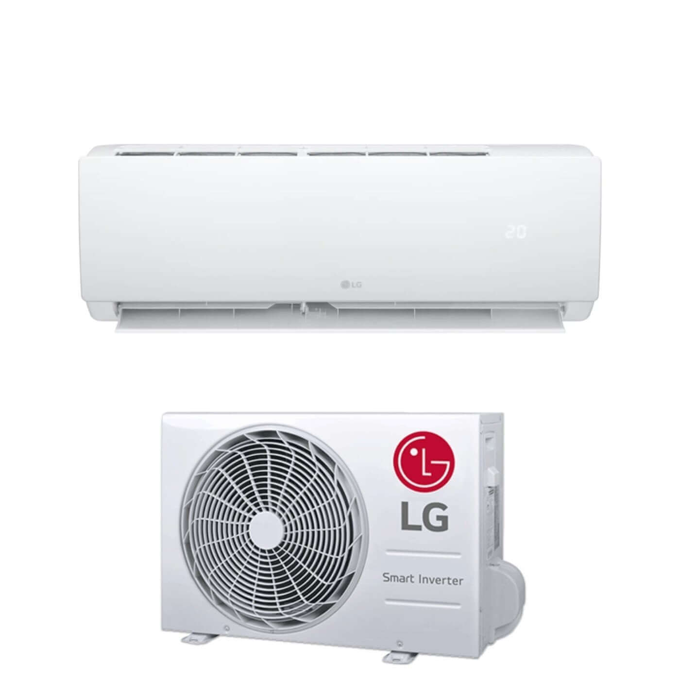 LG Inverter climatizzatore Libero 12000 BTU, unità interna ed esterna, efficienza energetica Classe A++.