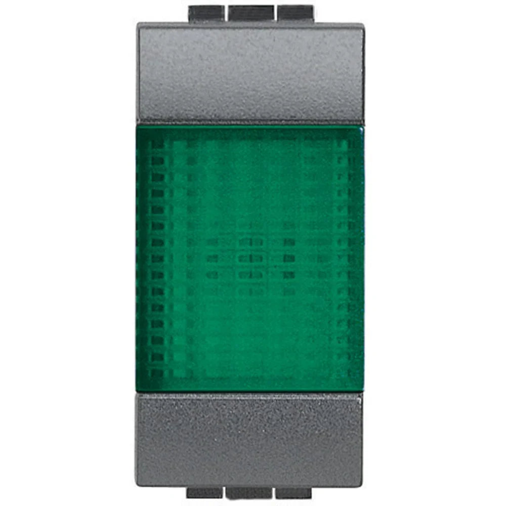 Portalampada BTicino L4371V con Diffusore Verde - Design Moderno e Compatibile con LED