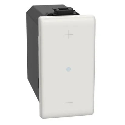 Dimmer Universale A Pulsante BTicino AM4418 - Regolazione Luce per Lampade Diverse, Senza Neutro, Design Compatto