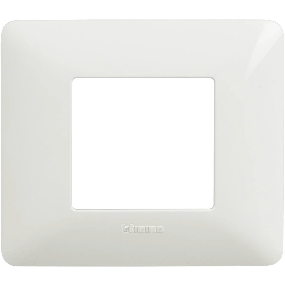 Placca 2 Moduli Bticino Matix Colore Bianco - AM4802BBN