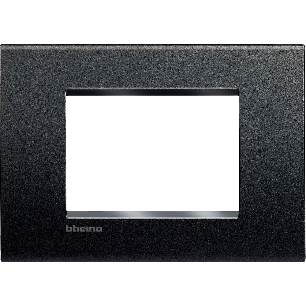 Placca 3 Moduli Bticino Livinglight Quadra Colore Ardesia - LNA4803AR