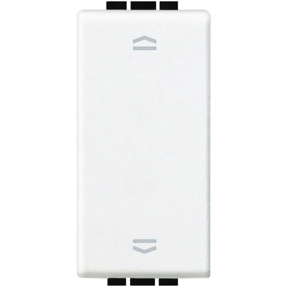 Pulsante Doppio BTicino LivingLight Interbloccato N4037N - Bianco 10A 250Vac per Tapparelle