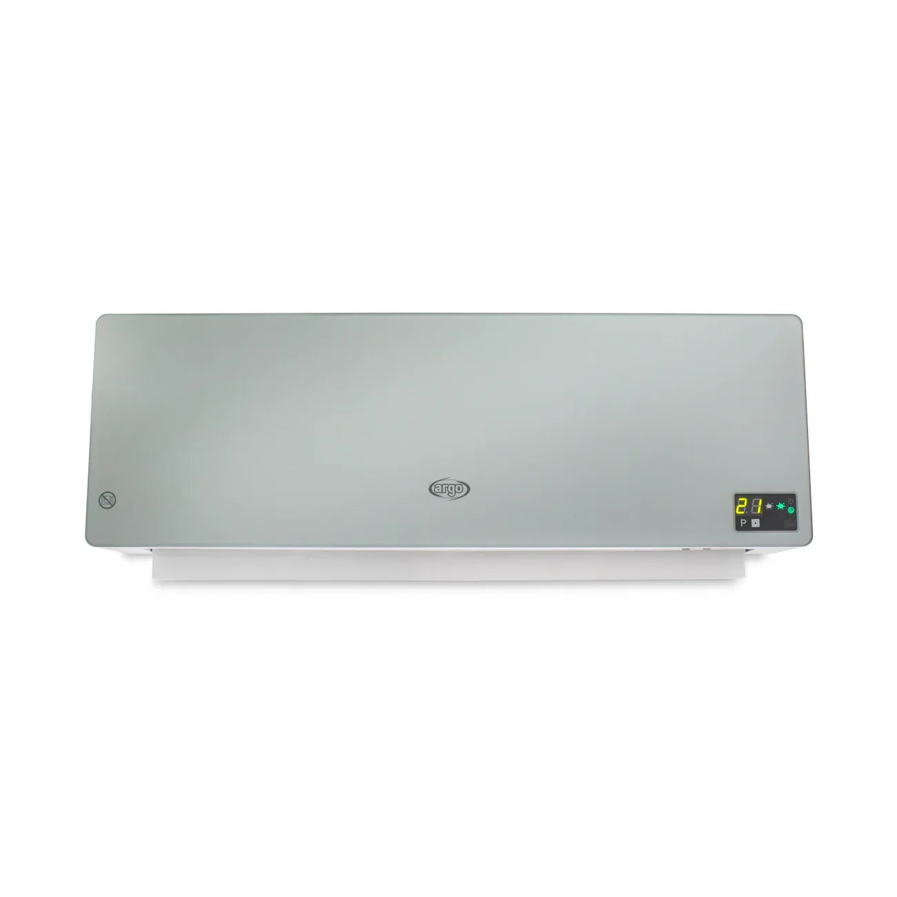 Termoventilatore Ceramico a Parete Argo Chic Silver Cod. 191070184 – Design Elegante, Potenza 1200-2000 W, Silenzioso e Versatile per Bagno e Casa