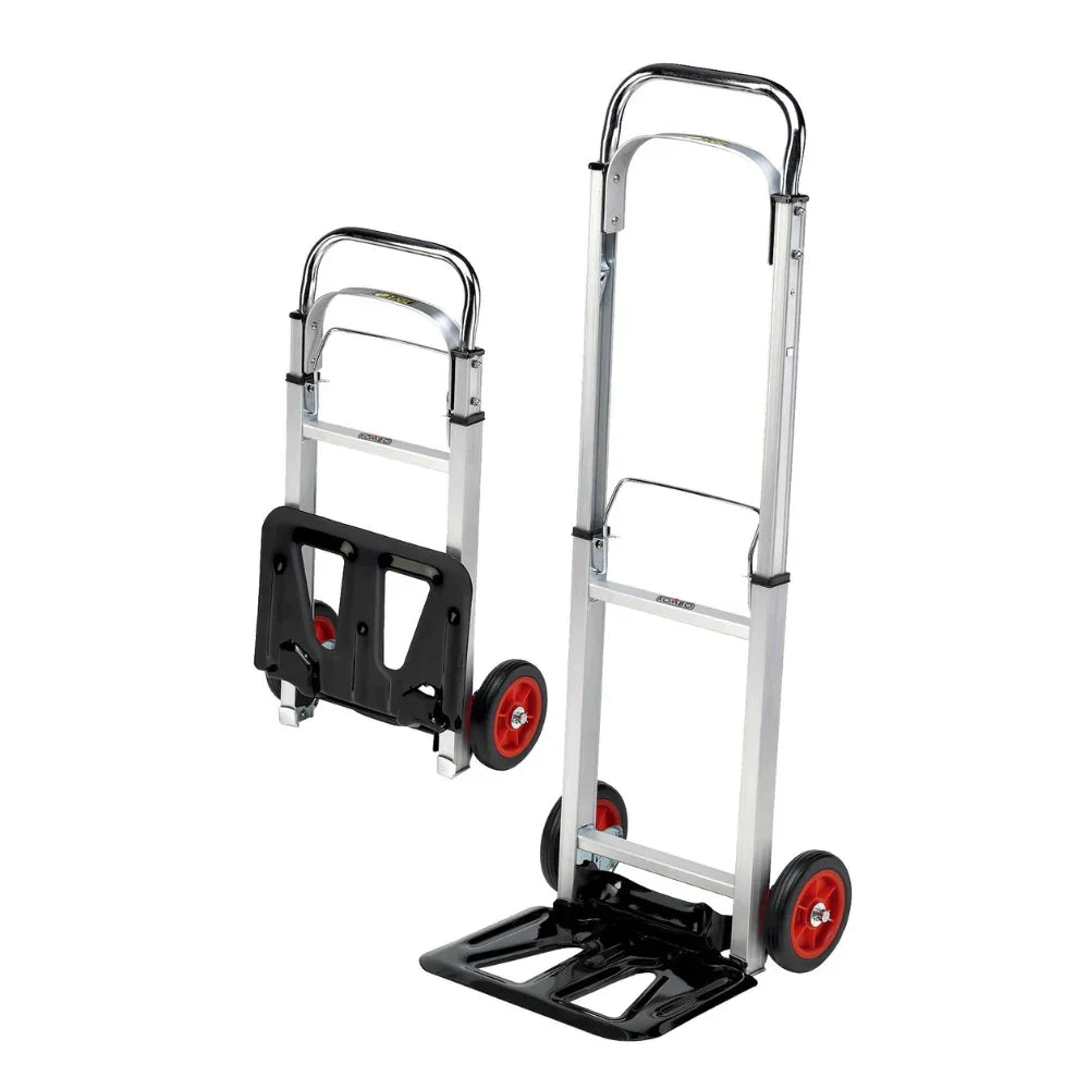 Carrello Pieghievole KOMBO 90 Kg - Alluminio Leggero, Maniglia Regolabile, Ruote Pneumatiche