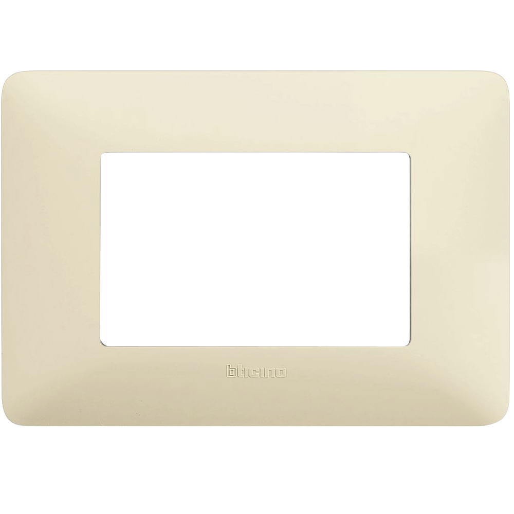 Placca Bticino Matix 3 Moduli Avorio - Codice AM4803BAV
