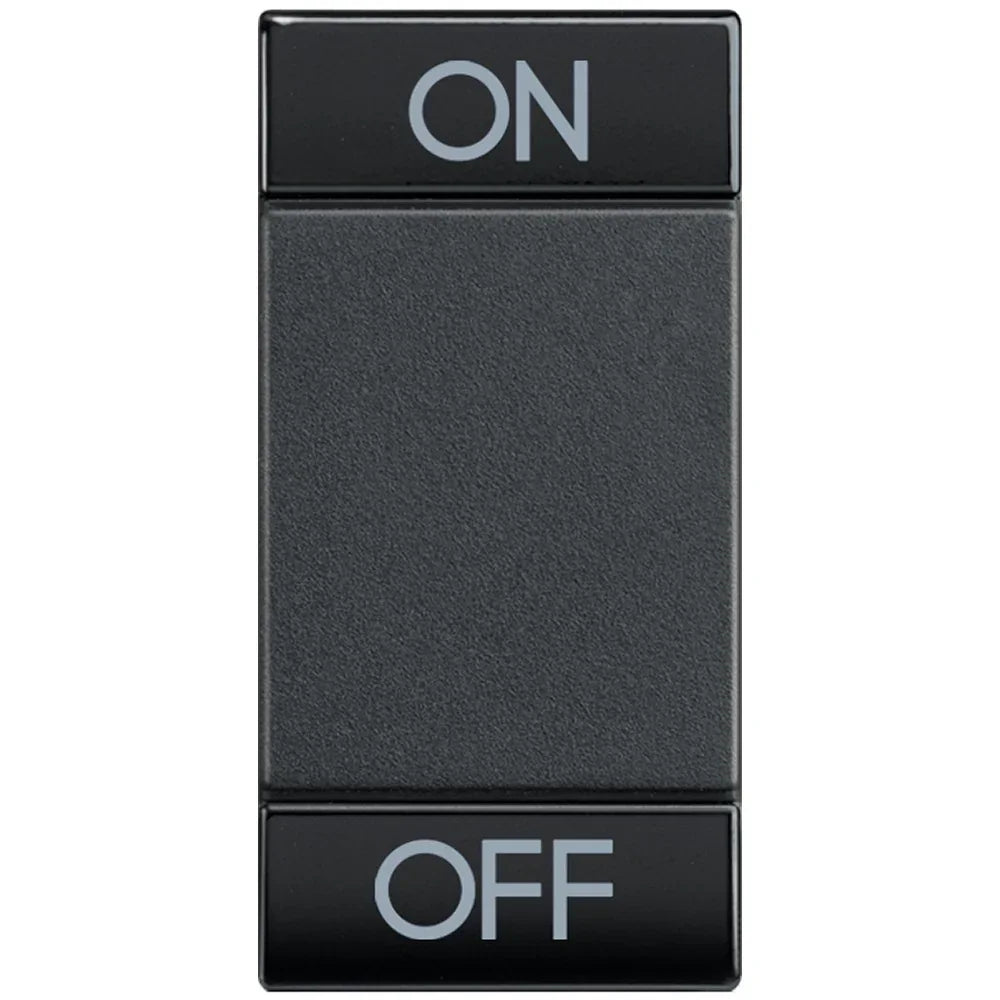 Copritasto Living Light L4911AGN - Elegante Antracite con Funzione ON/OFF e Lente Illuminabile