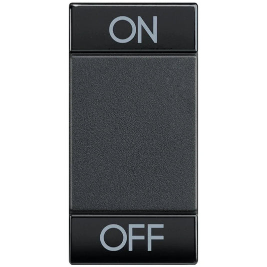 Copritasto Living Light L4911AGN - Elegante Antracite con Funzione ON/OFF e Lente Illuminabile