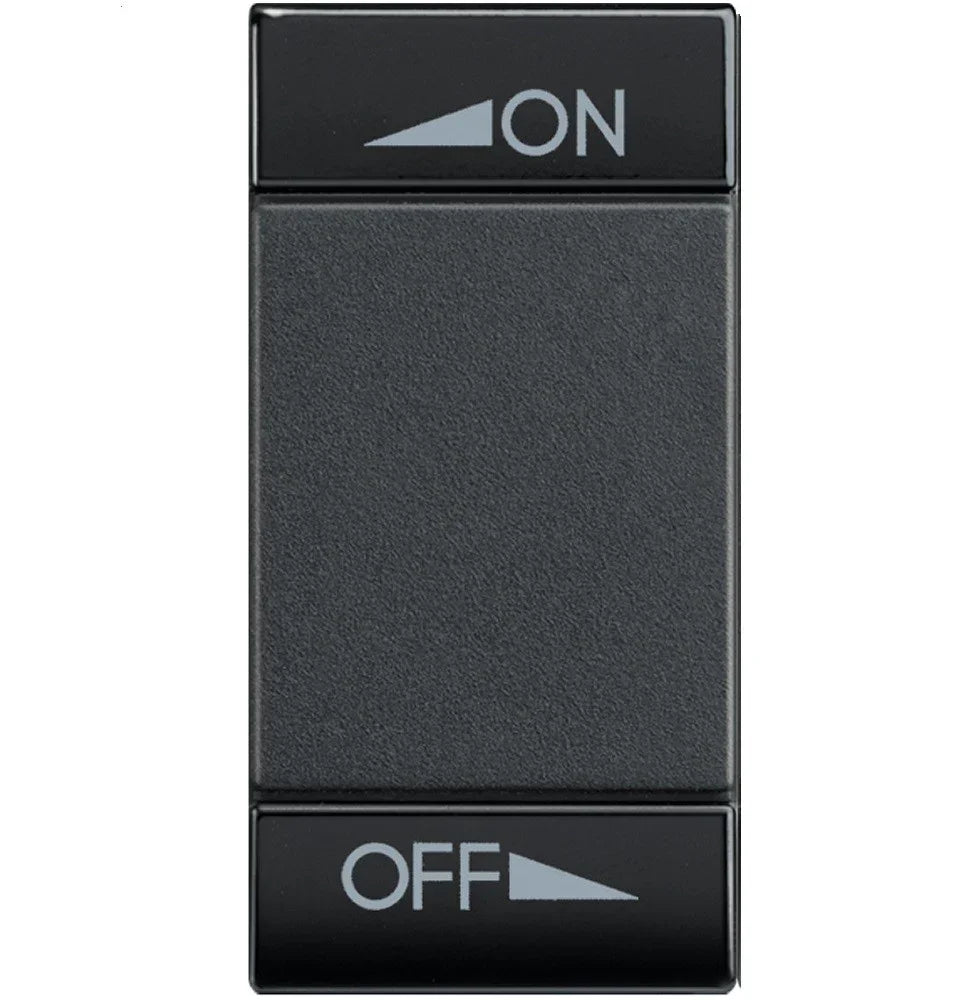 Copritasto ON/OFF Illuminabile 2 Funzioni BTicino L4911AIN - Design Moderno Antracite
