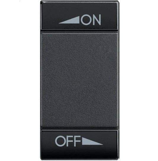 Copritasto ON/OFF Illuminabile 2 Funzioni BTicino L4911AIN - Design Moderno Antracite