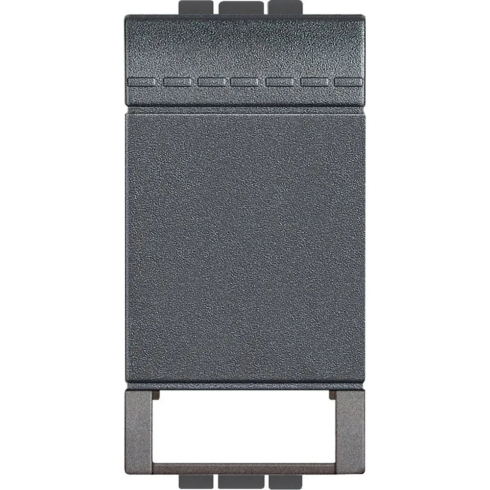 Copritasto Personalizzabile 1 Modulo 2 Funzioni BTicino - Living Light L4911TN, Antracite