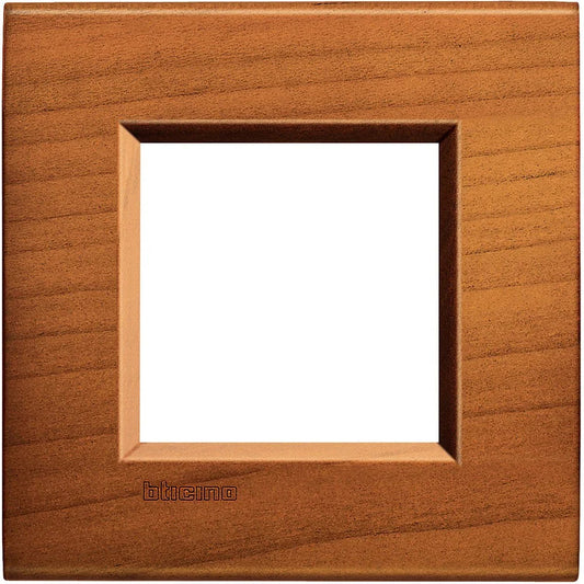 Placca Quadra Living Light 2P In Ciliegio Americano - BTicino LNA4802LCA, Elegante E Funzionale