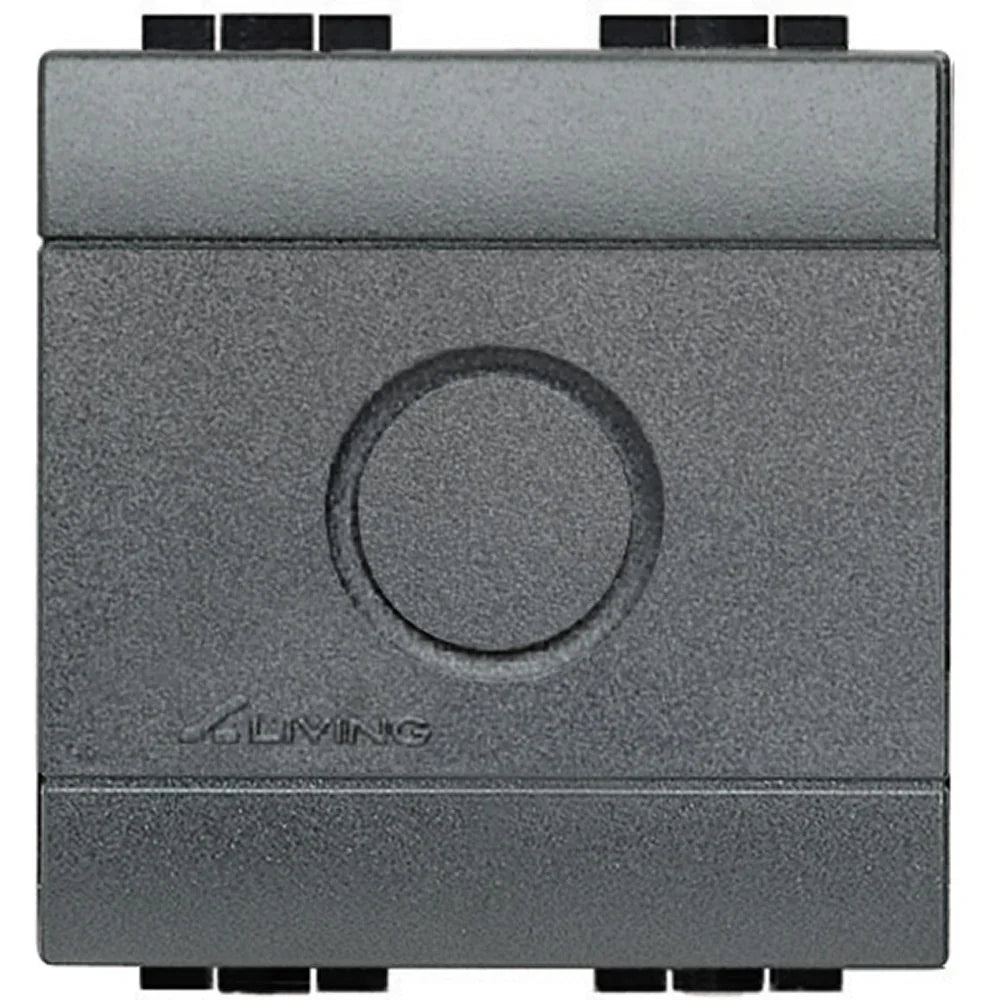 Falso Polo BTicino L4951 - 2 Moduli Compatti in Antracite con Prefrattura, Design Moderno e Facile Installazione