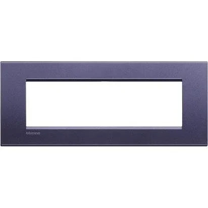 Placca Quadra Livinglight 7 Moduli BTicino LNA4807CB - Eleganza e Funzionalità in Metallo