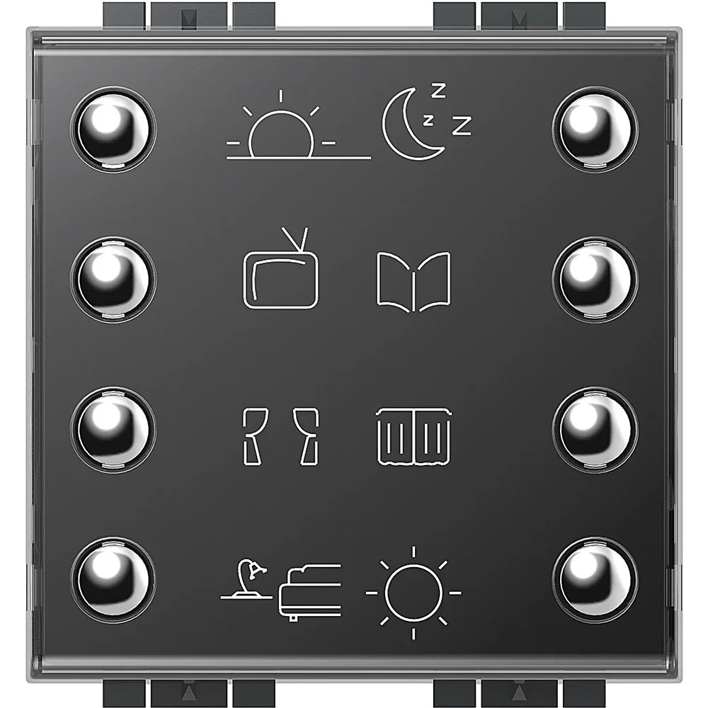 Comando 8 Tasti BTicino Axolute LN4652 - Controllo Luci, Tende, Audio e Scenari Personalizzabili