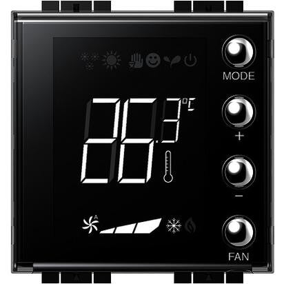 Living Light LN4691 thermostat with backlit display for hotel room temperature control.