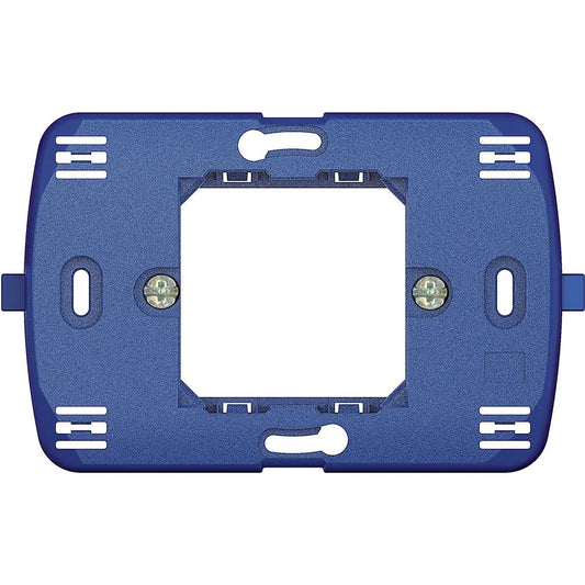 Supporto BTicino LN4719G Con Graffette Per Placche Quadre - Fissaggio Sicuro, Ideale Per 2 Moduli