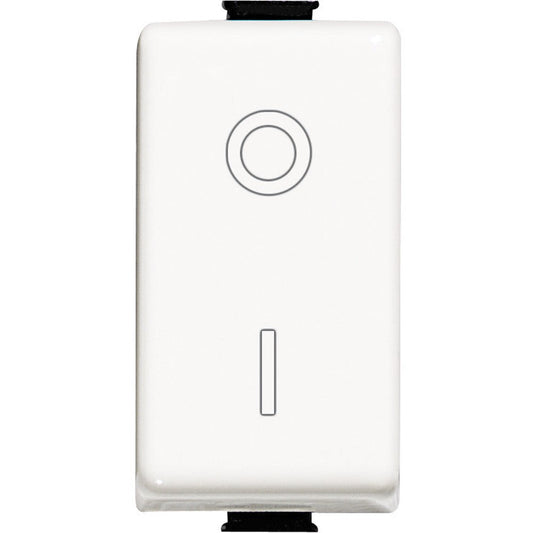Bticino Matix bianco interruttore bipolare AM5011, 250Vac, 16A, design elegante e funzionale.