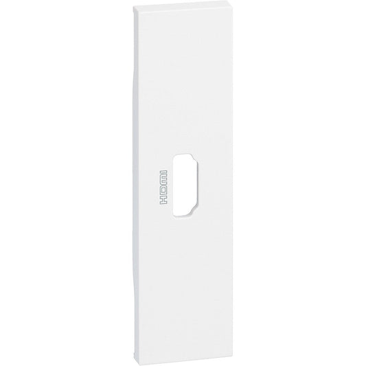 Cover BTicino Living Now for HDMI connector, 1-module, white, compatible with art. K4284P.
