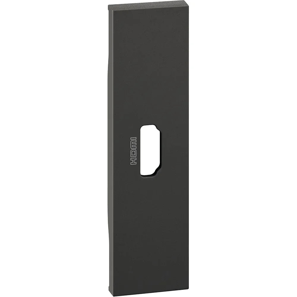 Cover Bticino Living Now Nera per Connettore HDMI 1 Modulo KG14 - Design Elegante e Funzionalità Superiore