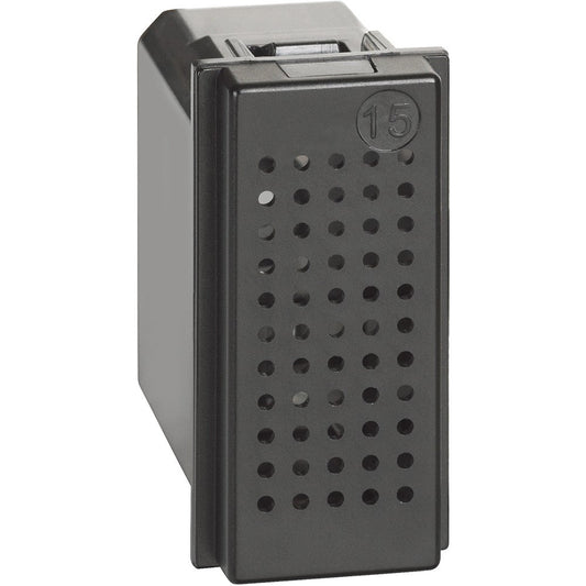 Bticino Living Now 15A modular circuit breaker for electrical installations featuring a compact design.