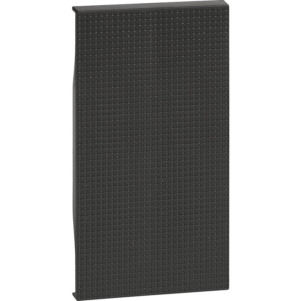 Cover BTicino Living Now for electronic doorbell, 2 modules, black finish, part K4355V12.