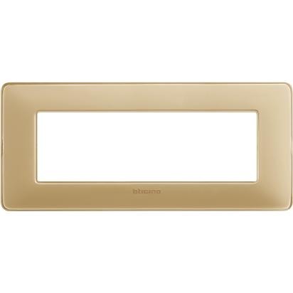 Placca Bticino Matix 6 moduli avorio AM4806CAV, supporto 506LSA, dimensioni 84mm x 191mm, design elegante.