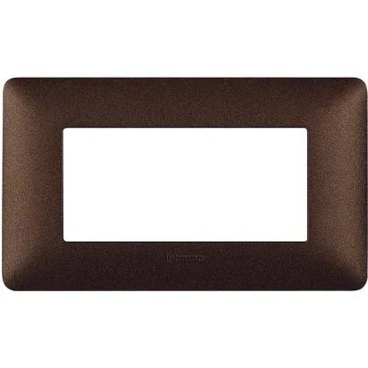 Placca 4 Moduli Bticino Matix Color Marrone Caffè - AM4804TGG