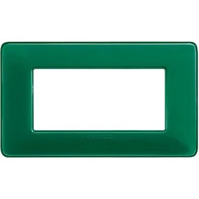 Placca BTicino Matix 4 Moduli Smeraldo AM4804CVS - Design Elegante e Facile Installazione