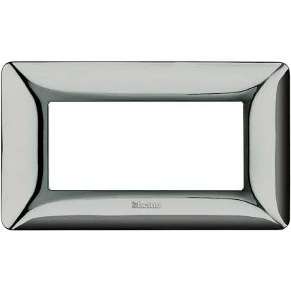 Placca 4 Posti Bticino Matix Cromo Lucido - AM4804GCR