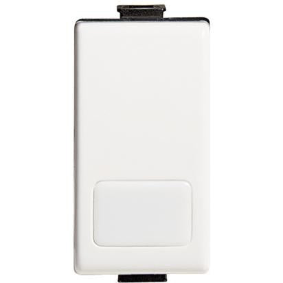 Bticino Matix interruttore illuminabile AM5001L in bianco, adatto per accendere lampade da un unico punto.