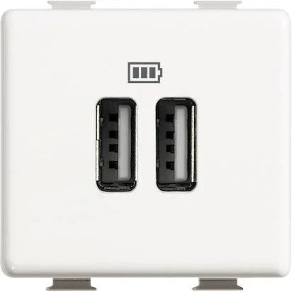 Bticino Matix AM5285C2 - Caricatore USB Doppio Tipo C + C 1 Modulo Bianco