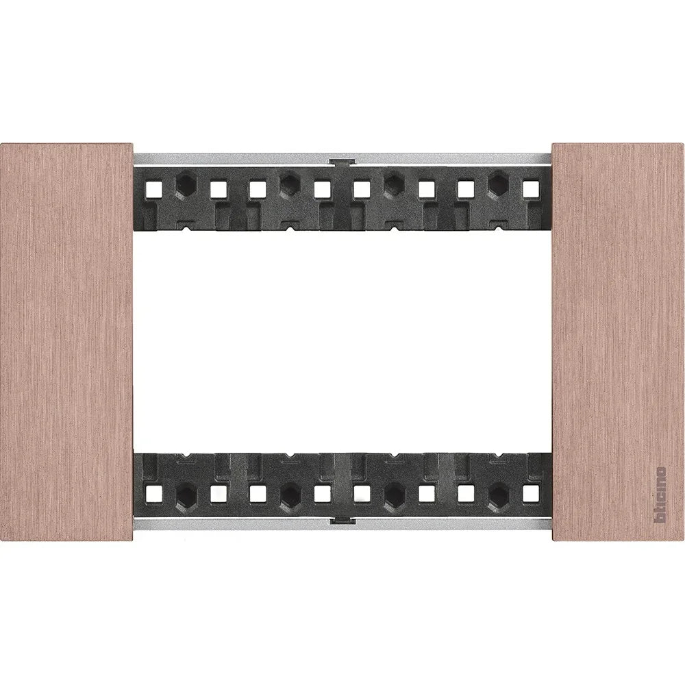 Placca 4 Moduli Bticino Living Now Colore Rame - KA4804ZM