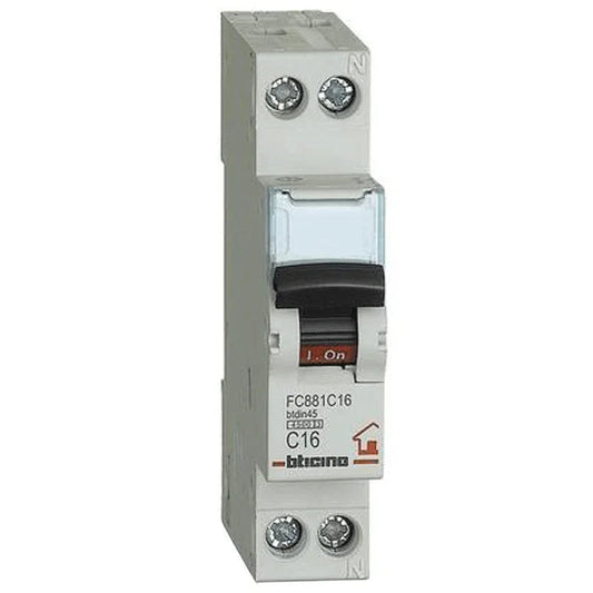 Interruttore Magnetotermico Bticino FC881C16 16A 1+N 4,5kA - Protezione Elettrica Sicura e Affidabile