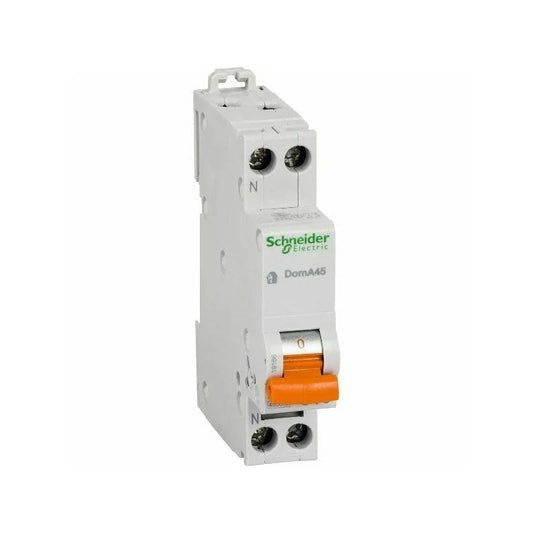 Interruttore Magnetotermico DomA45 1P+N C 6A 4500A Schneider Electric - SKU 16165, Sicurezza E Affidabilità