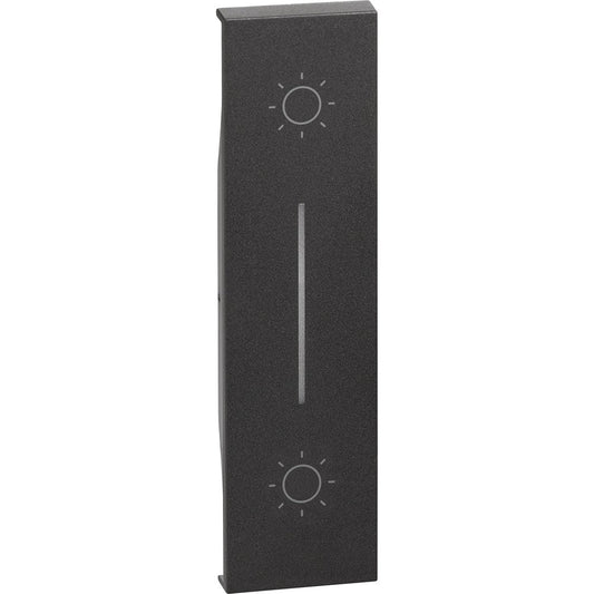 Cover per pulsante non interbloccato art. K4036 - 1 modulo, Nero, marchio BTicino per la serie Living Now.