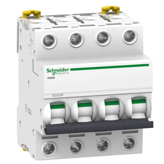 Interruttore Magnetotermico Schneider A9F79440 - 4P 40A 6KA C, Montaggio DIN, Protezione IP20