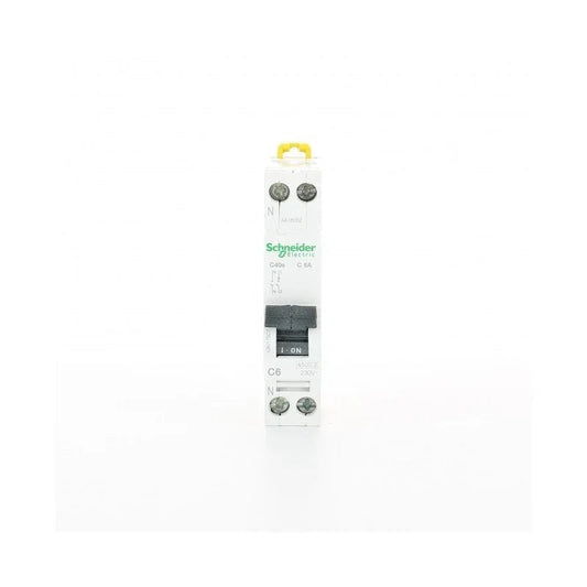 Interruttore Magnetotermico Schneider A9N17507 1P+N 6A 4,5kA C - Sicurezza e Affidabilità Garantite