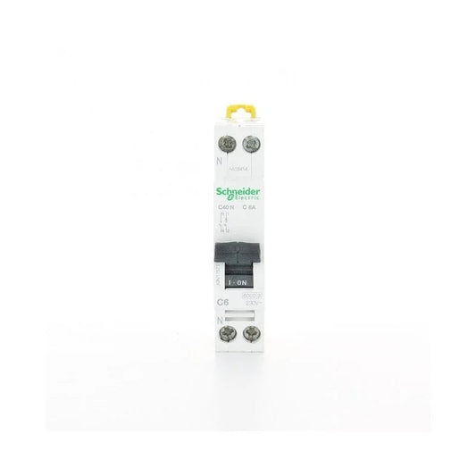 Interruttore Magnetotermico Schneider A9N17572 1P+N 10A 6KA C - Sicurezza E Affidabilità